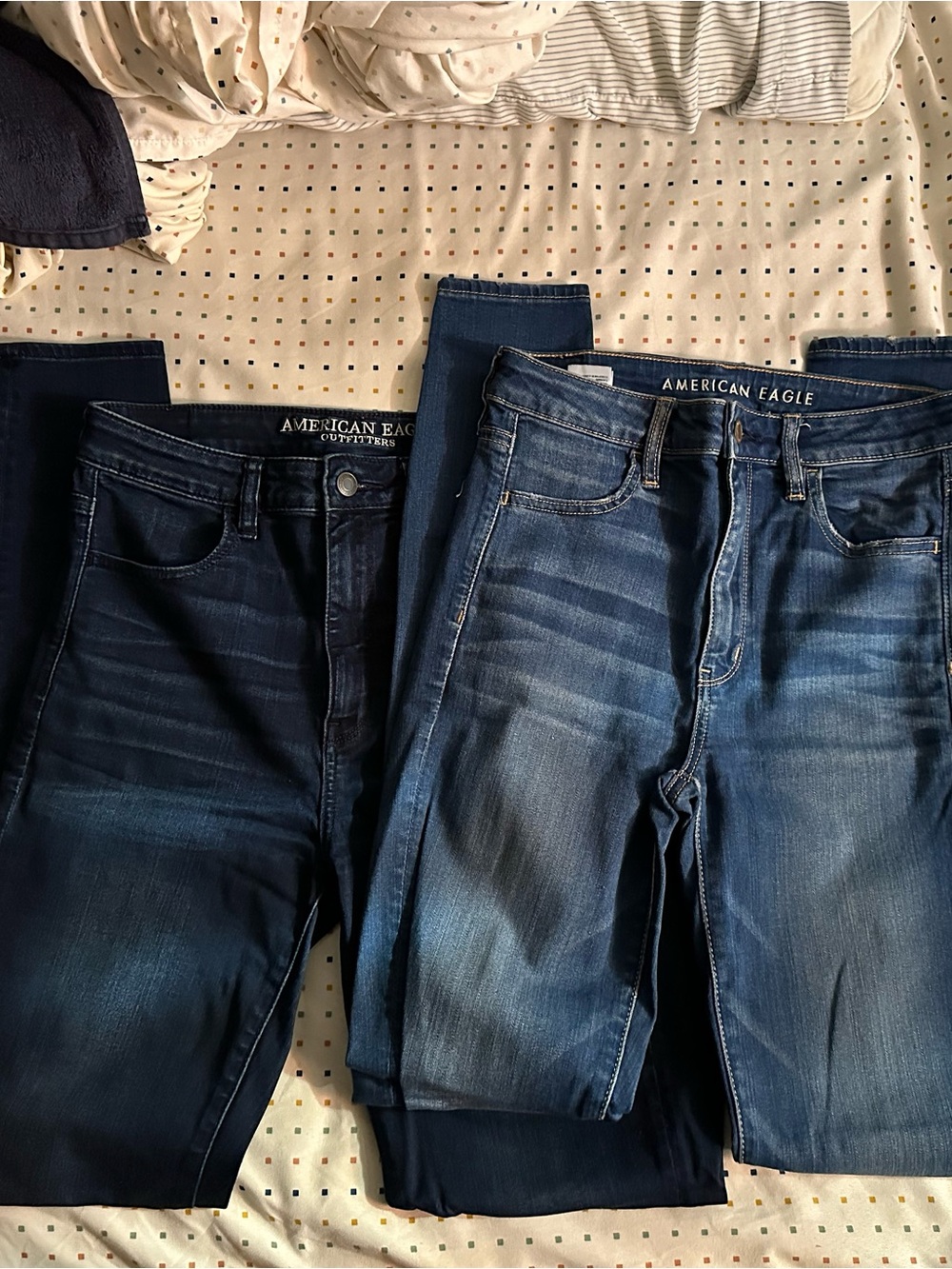 American Eagle Outfitters Women’s Dark Blue Stretch Jeans - Classic Indigo Wash